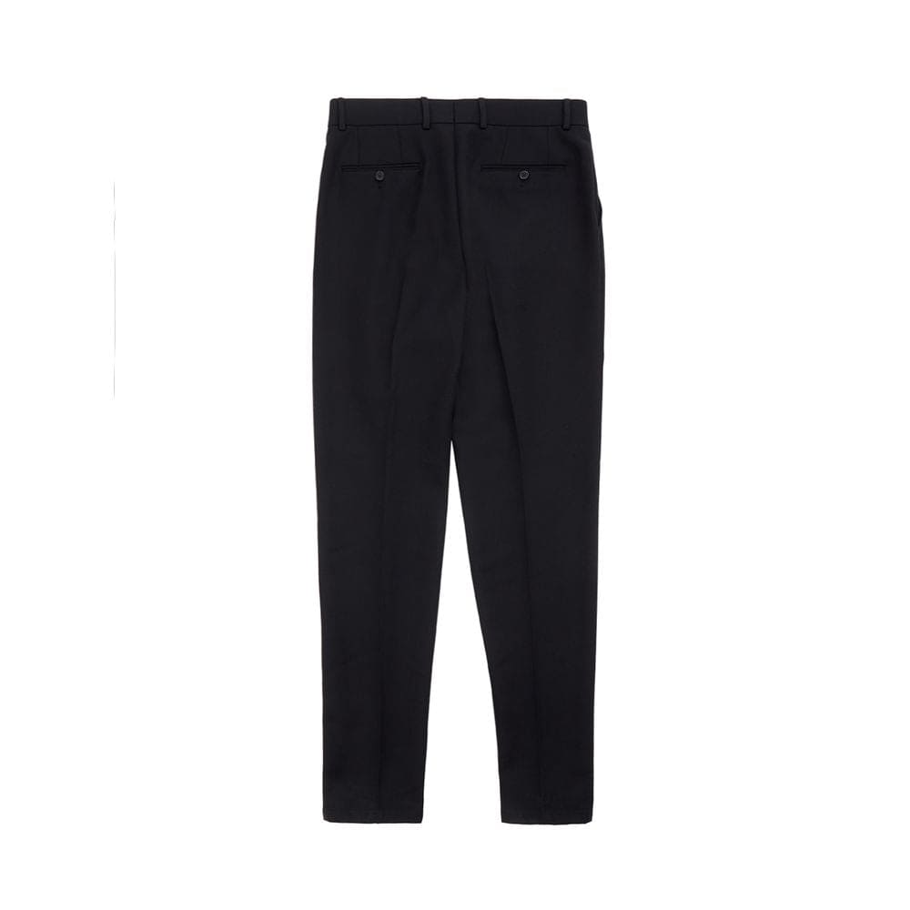 Pantalones elegantes de poliéster negros Dolce &amp; Gabbana para hombre