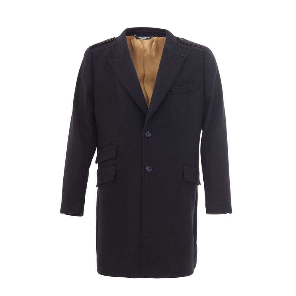 Veste élégante en laine bleue Dolce &amp; Gabbana pour homme