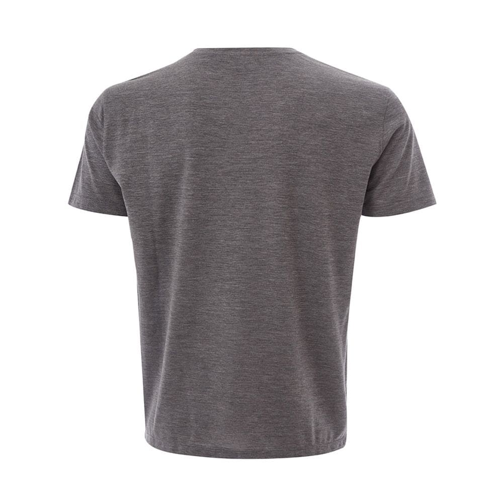 Camiseta elegante de diseño de lana gris Lardini