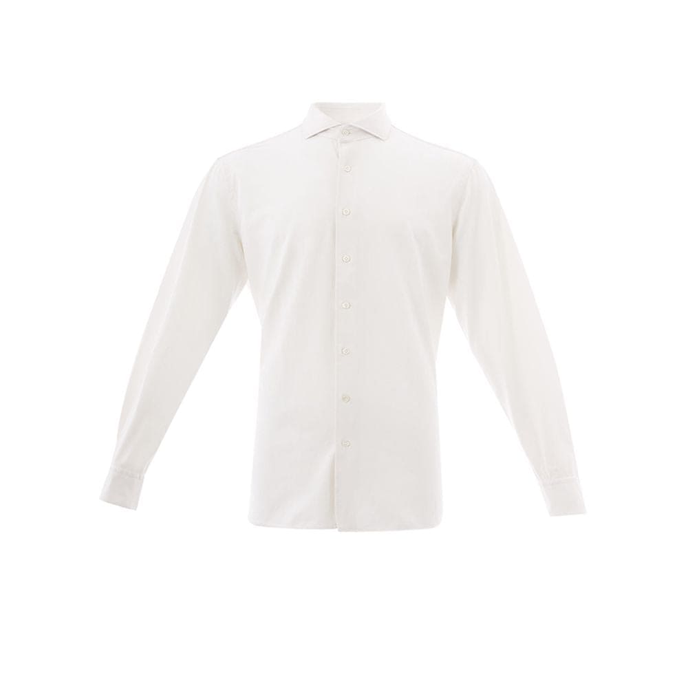 Chemise homme élégante en coton blanc Lardini