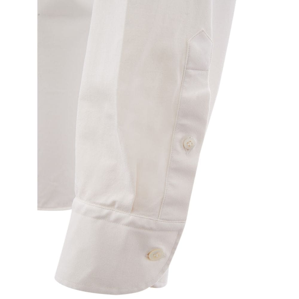 Chemise homme élégante en coton blanc Lardini