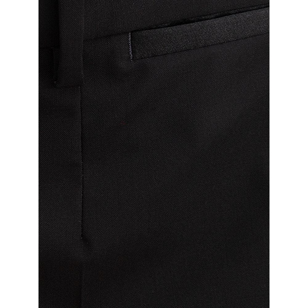 Pantalon élégant en laine noire Dolce &amp; Gabbana pour homme