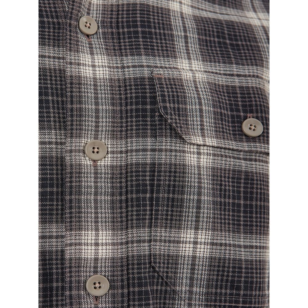 Camisa elegante de algodón gris de Tom Ford para hombre