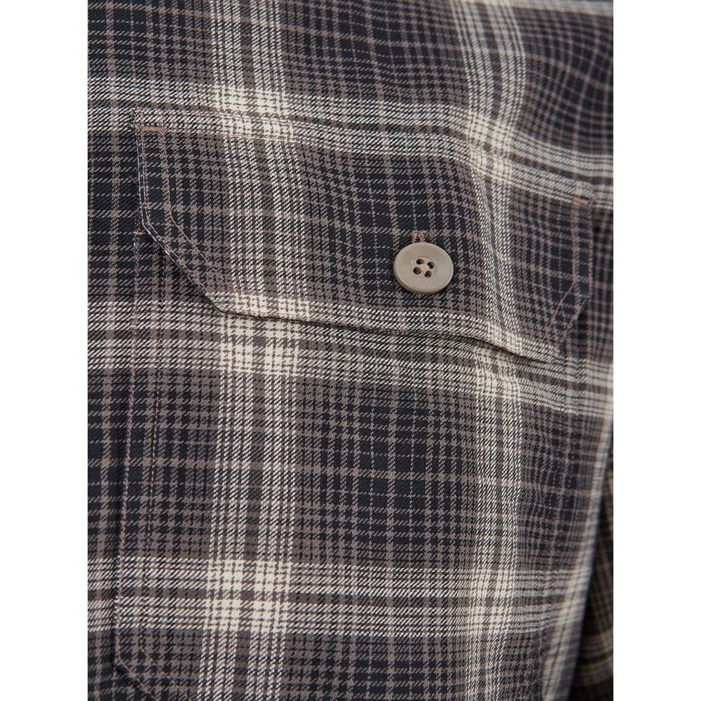 Camisa elegante de algodón gris de Tom Ford para hombre