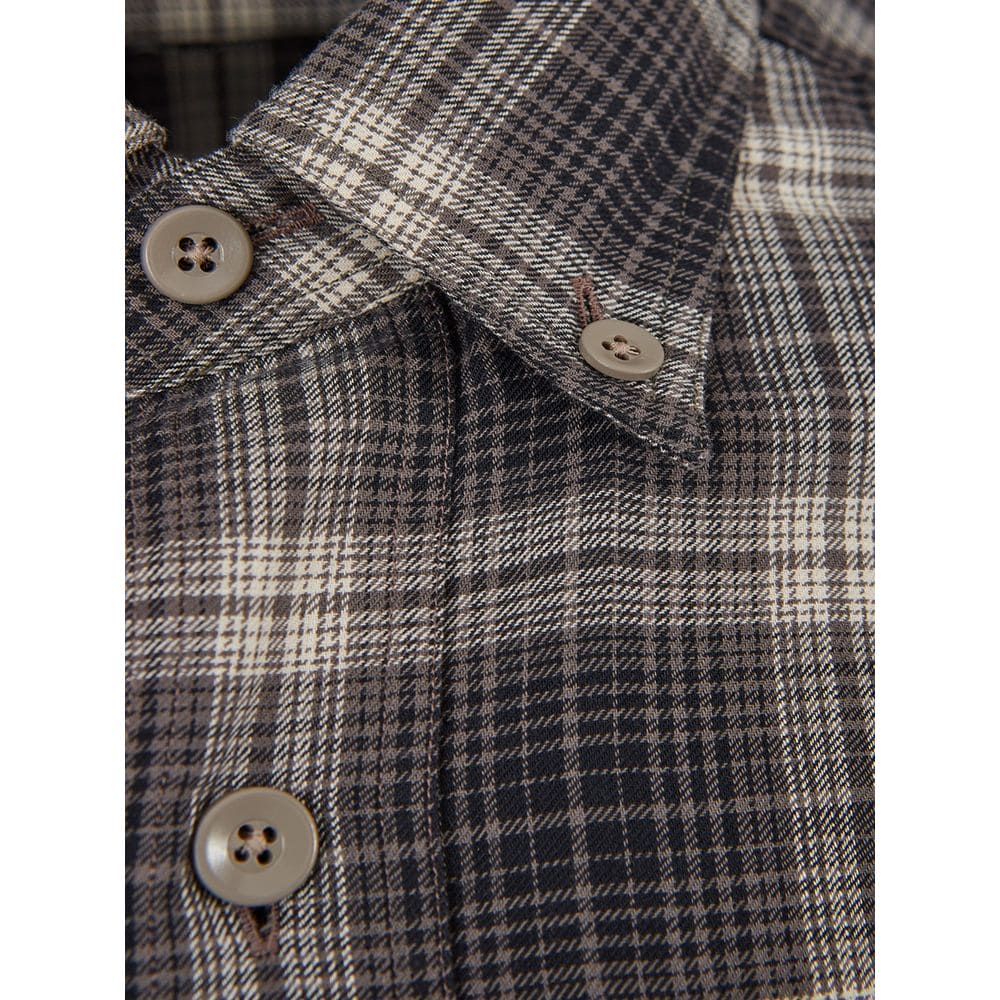 Camisa elegante de algodón gris de Tom Ford para hombre