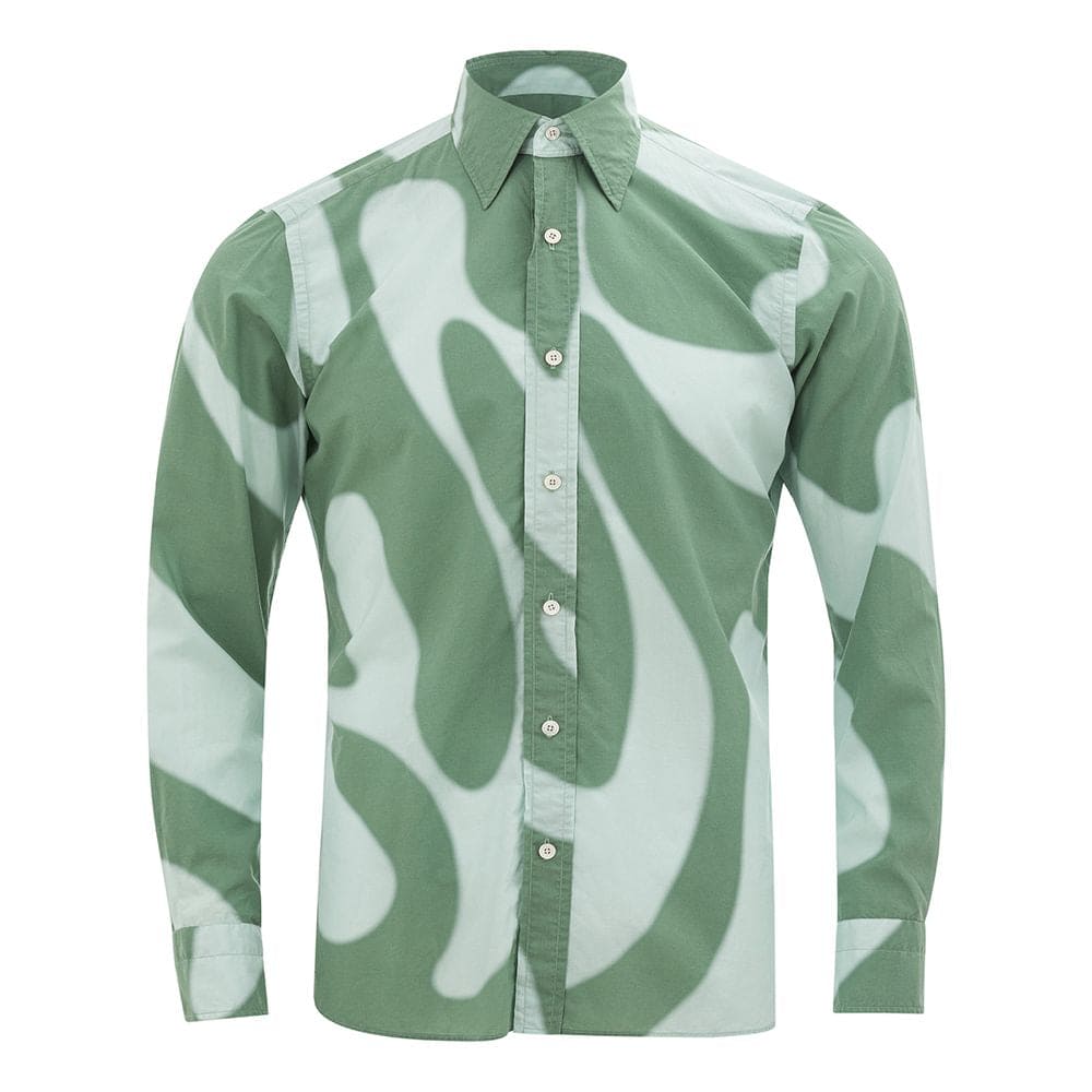 Chemise élégante en coton vert Tom Ford pour homme