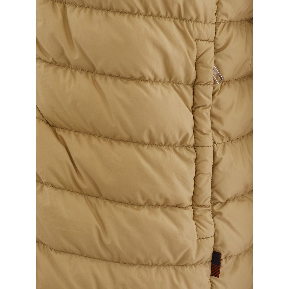 Chaqueta de diseño de poliamida beige de Woolrich