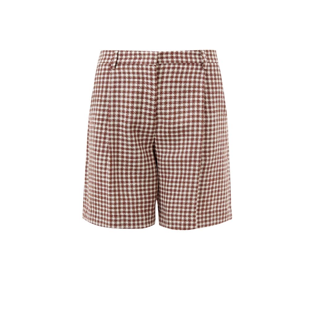 Short élégant multicolore en mélange de soie et de lin Lardini