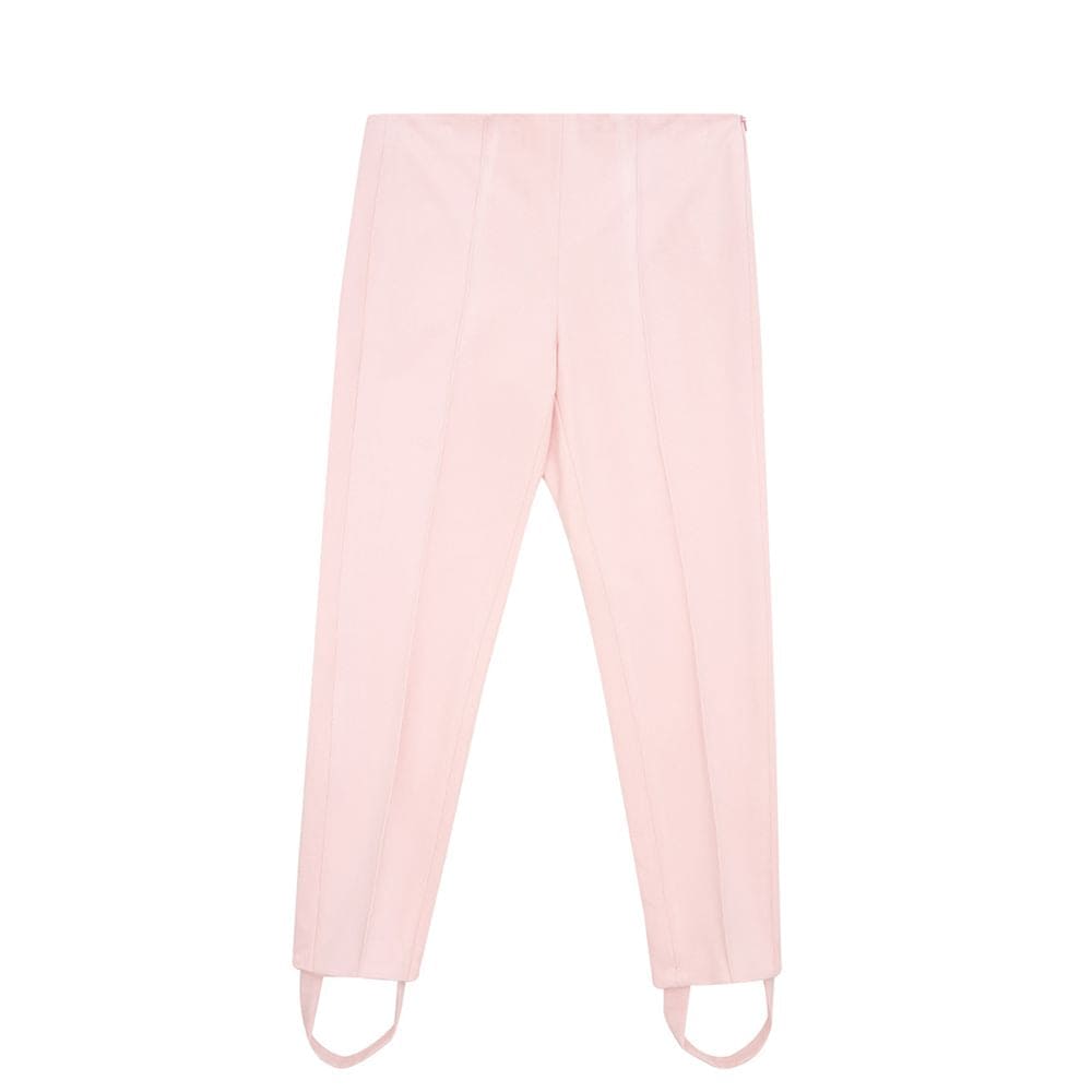 Pantalones elegantes de viscosa rosa de Lardini para un estilo chic