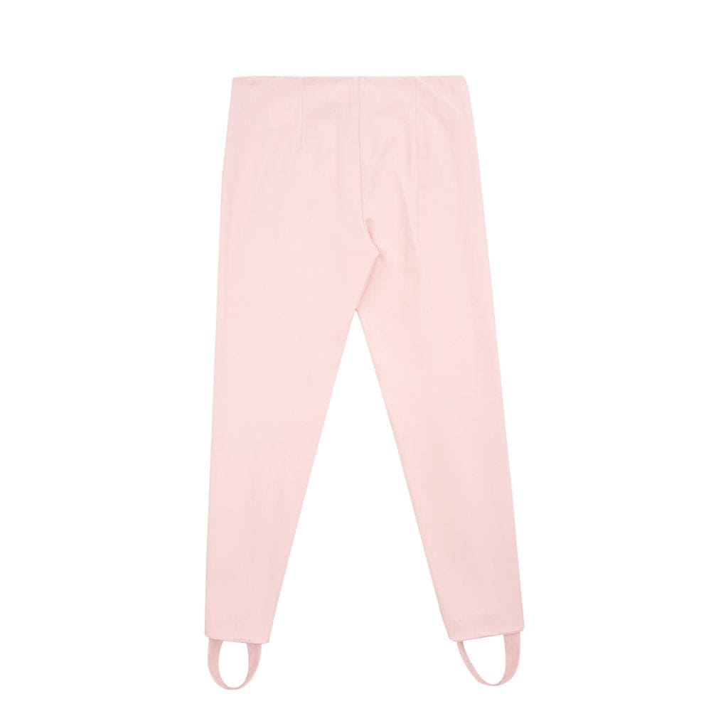 Pantalones elegantes de viscosa rosa de Lardini para un estilo chic