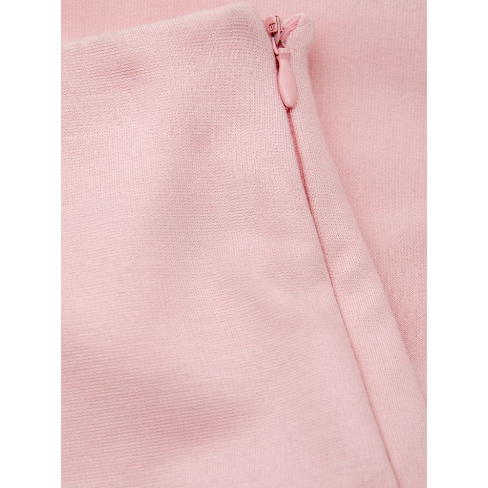 Pantalones elegantes de viscosa rosa de Lardini para un estilo chic