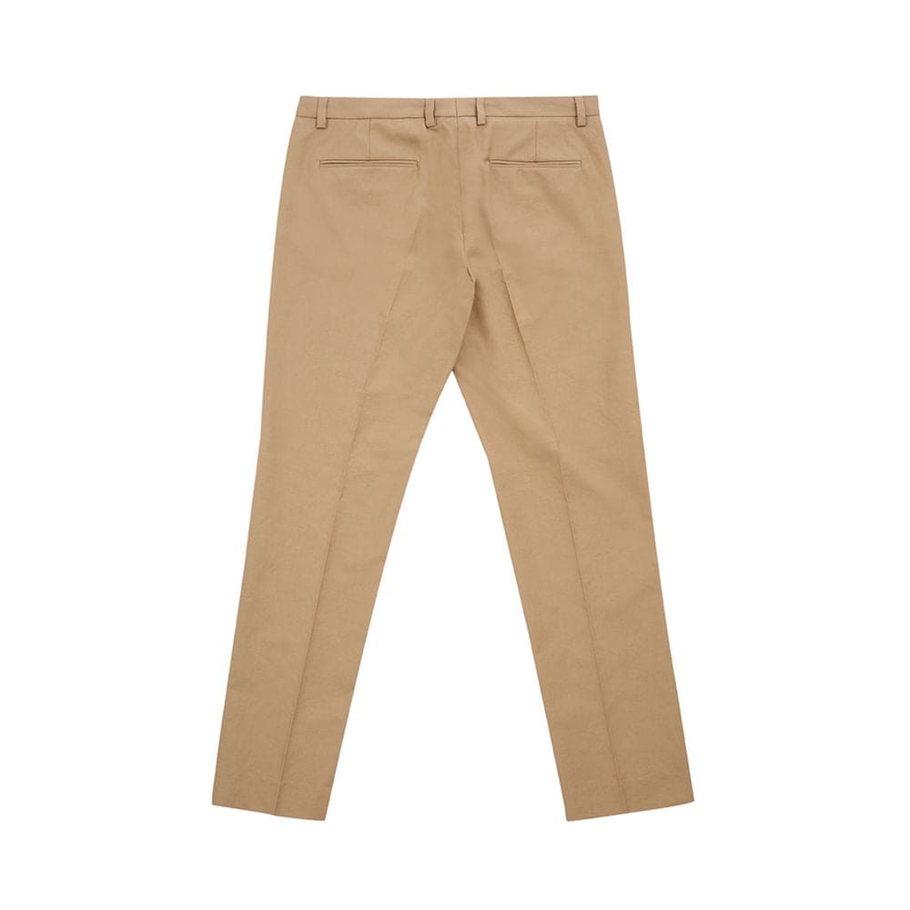 Pantalon élégant en coton marron pour femme Lardini