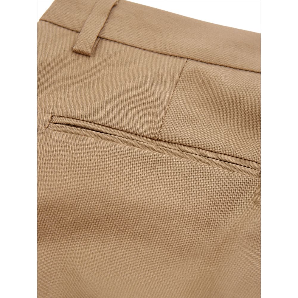 Pantalon élégant en coton marron pour femme Lardini