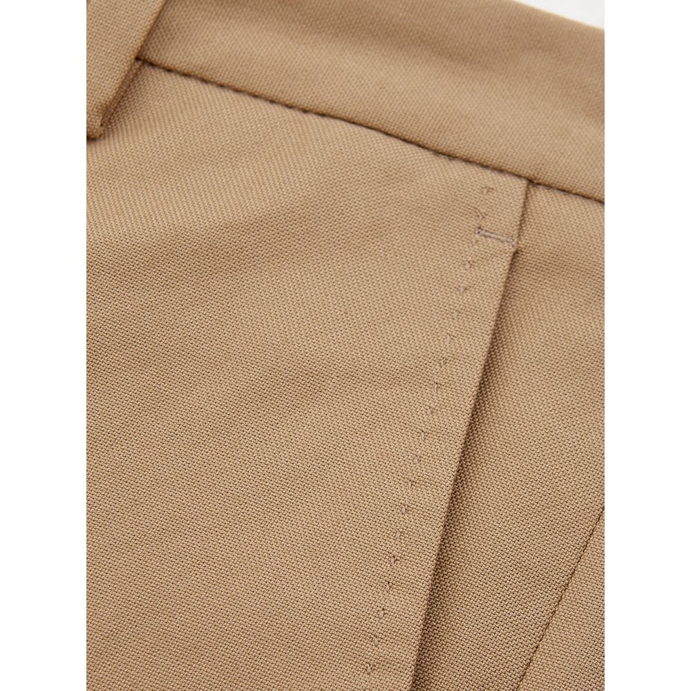 Pantalon élégant en coton marron pour femme Lardini