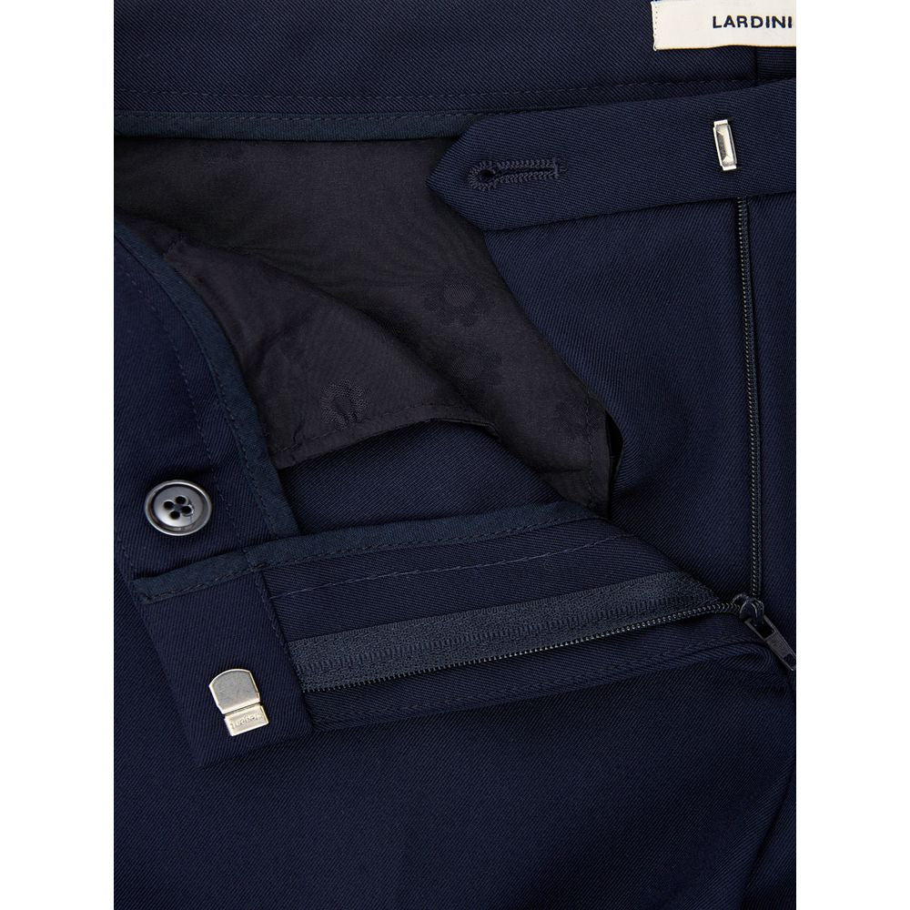 Pantalon élégant en laine bleue pour femme Lardini