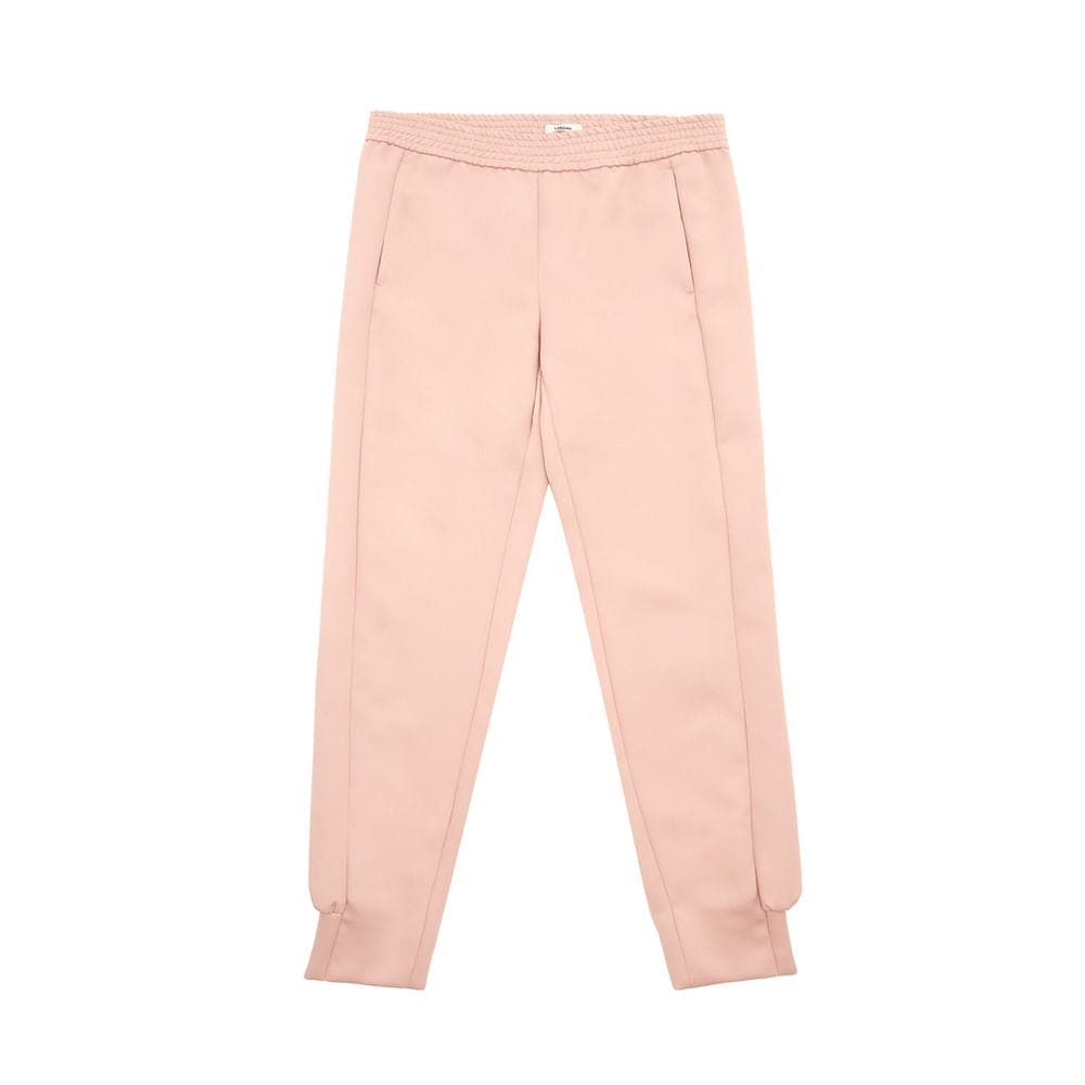 Pantalones elegantes de poliéster rosa Lardini para mujer