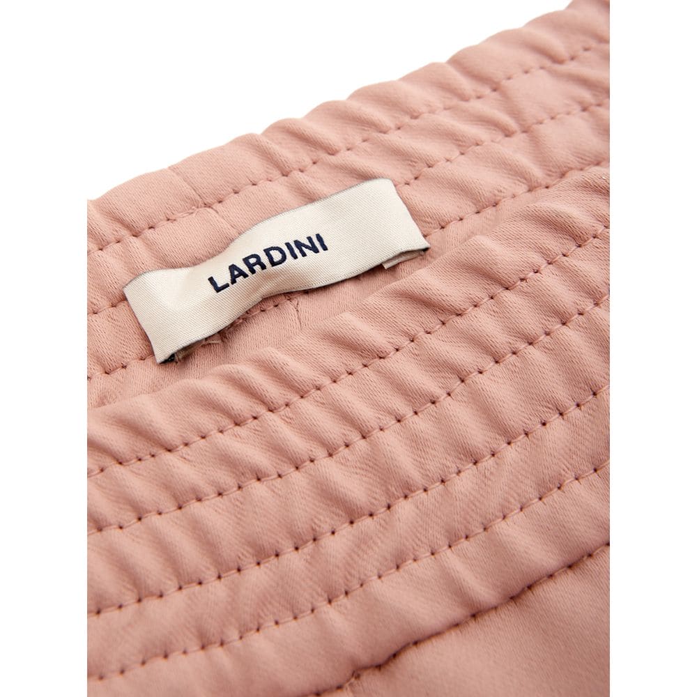 Pantalones elegantes de poliéster rosa Lardini para mujer