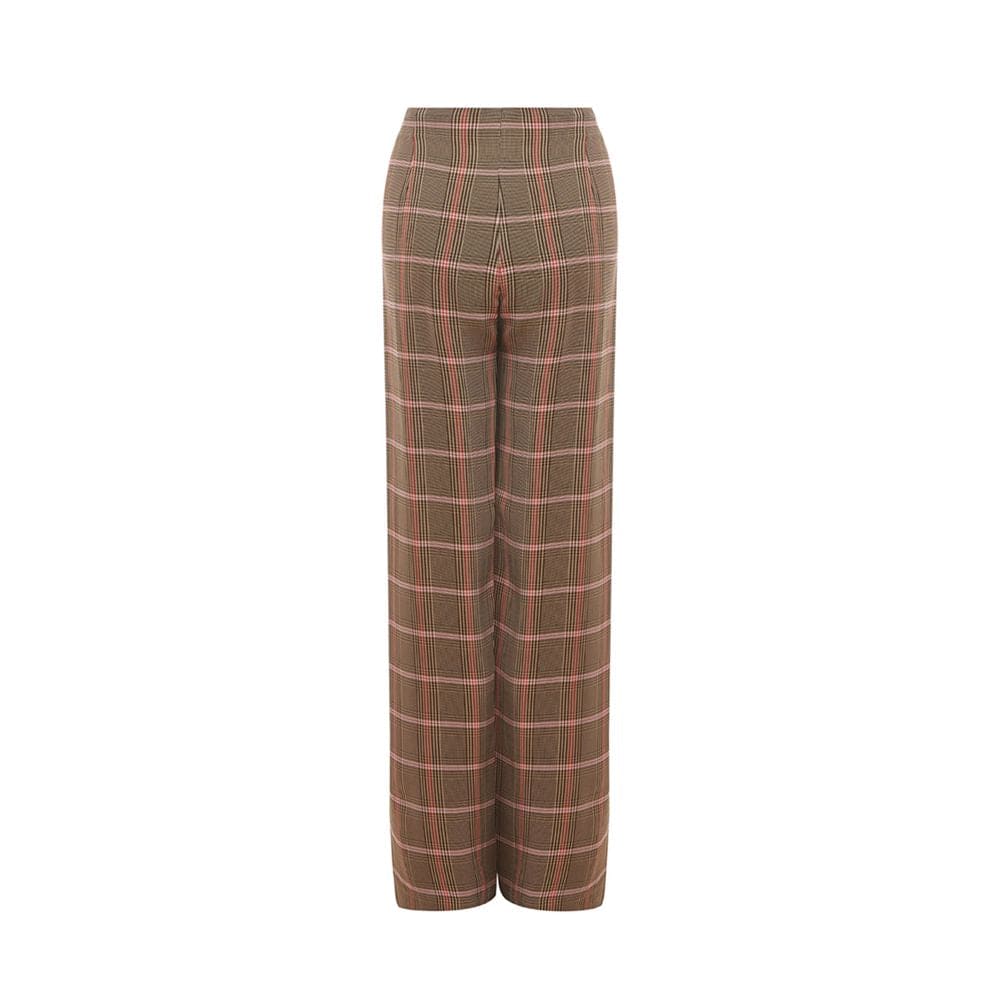 Pantalon élégant en viscose marron Lardini pour femme