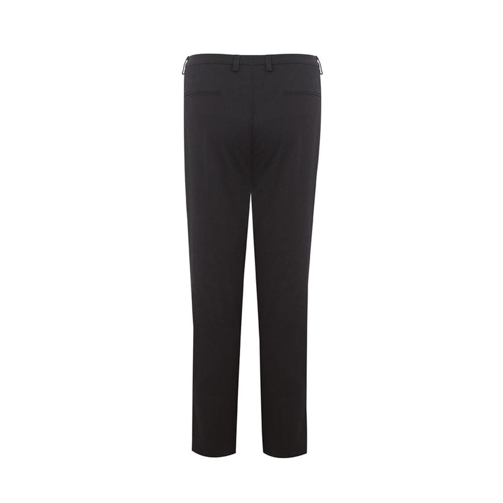 Pantalones negros de algodón Lardini Italian Elegance