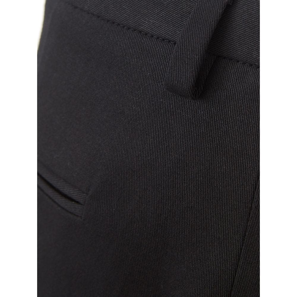 Pantalones negros de algodón Lardini Italian Elegance