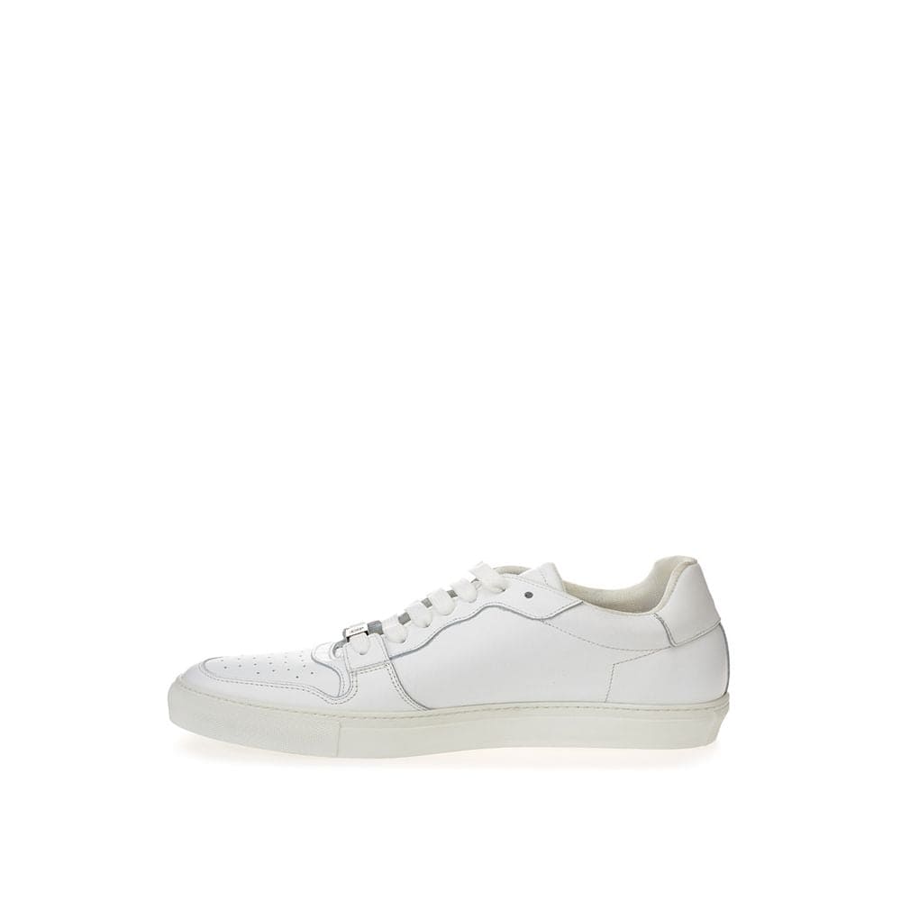 Baskets en cuir blanc Roberto Cavalli Chaussures de luxe