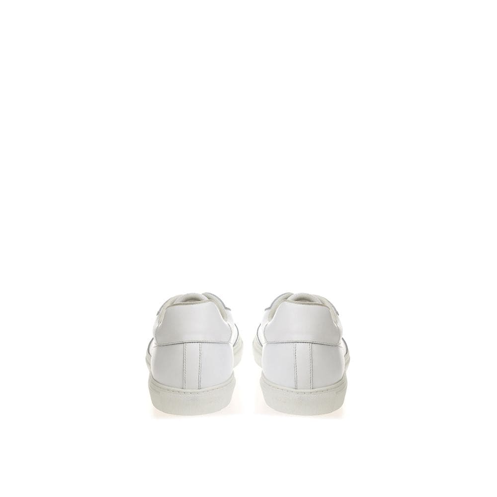 Baskets en cuir blanc Roberto Cavalli Chaussures de luxe