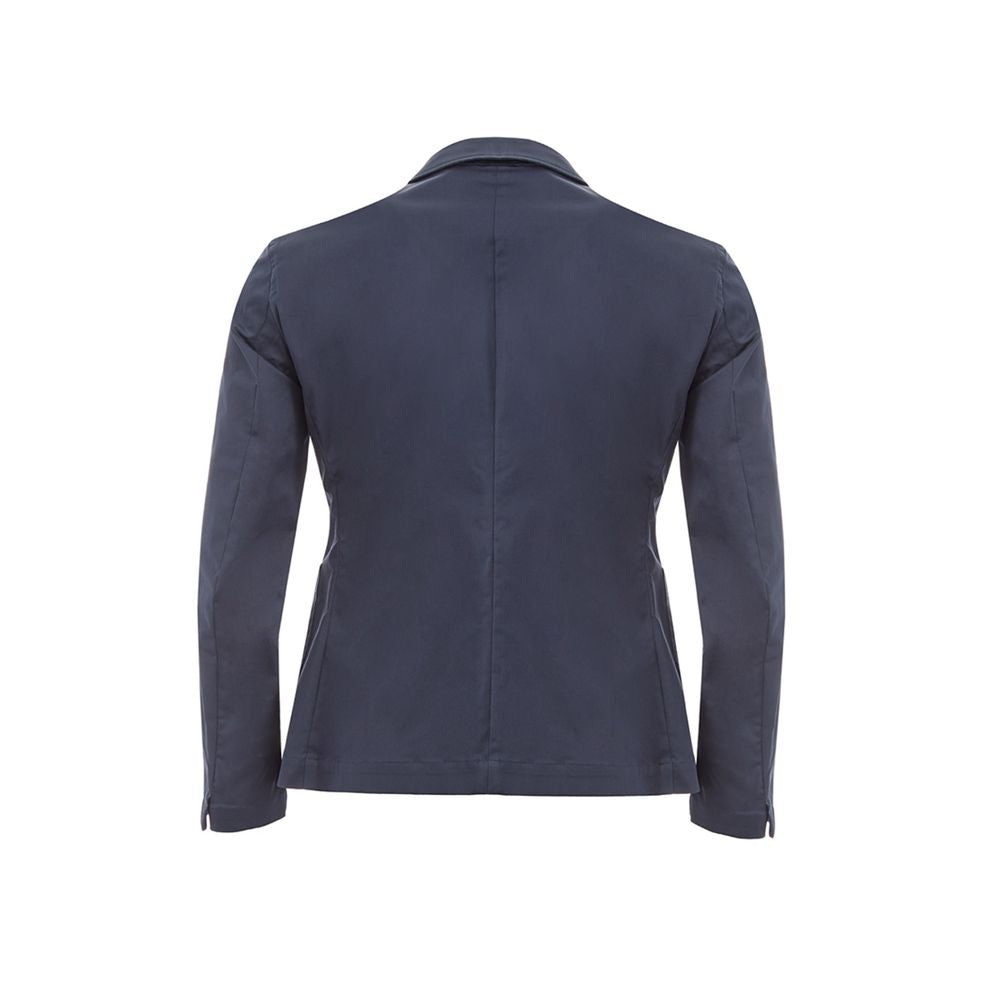 Chaqueta elegante de algodón azul Lardini