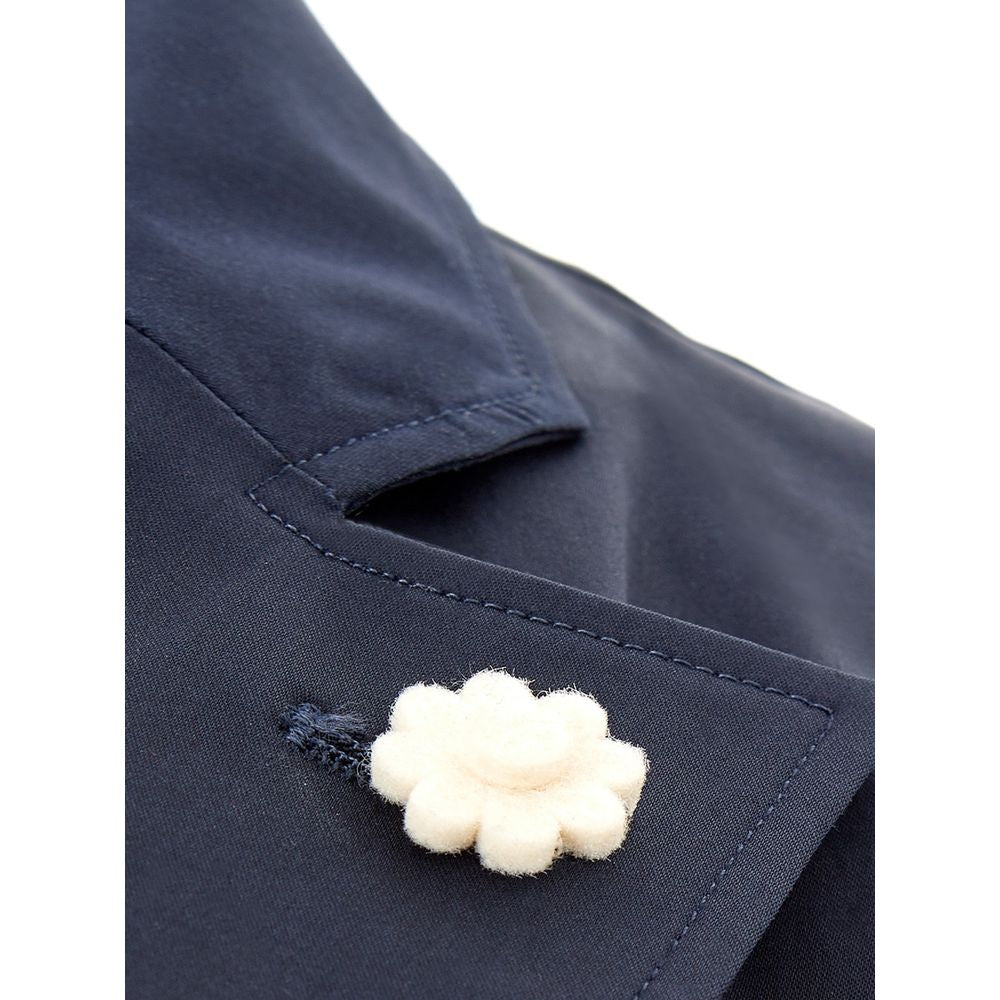 Veste élégante en coton bleu Lardini