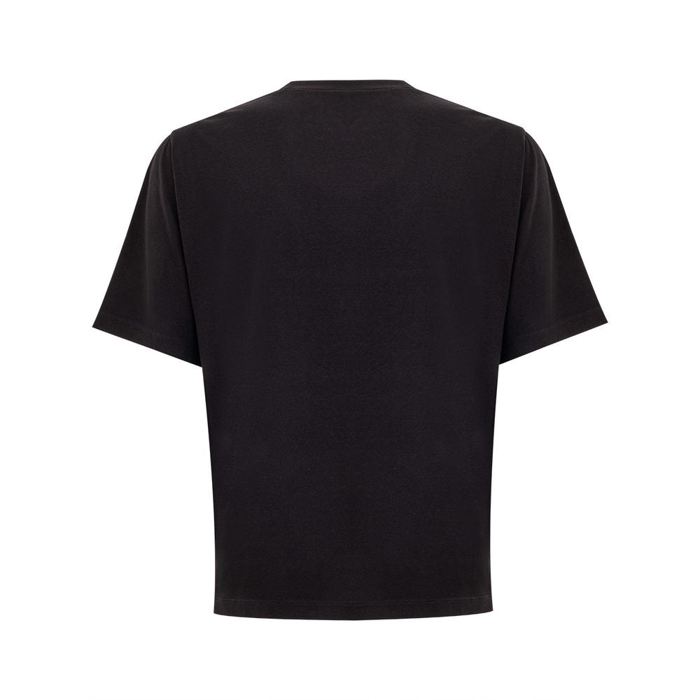 Camiseta de algodón elegante con la firma de Dsquared² en color negro