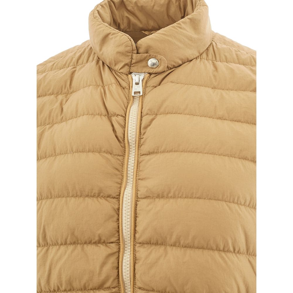 Manteau d'hiver chic en polyamide beige Woolrich