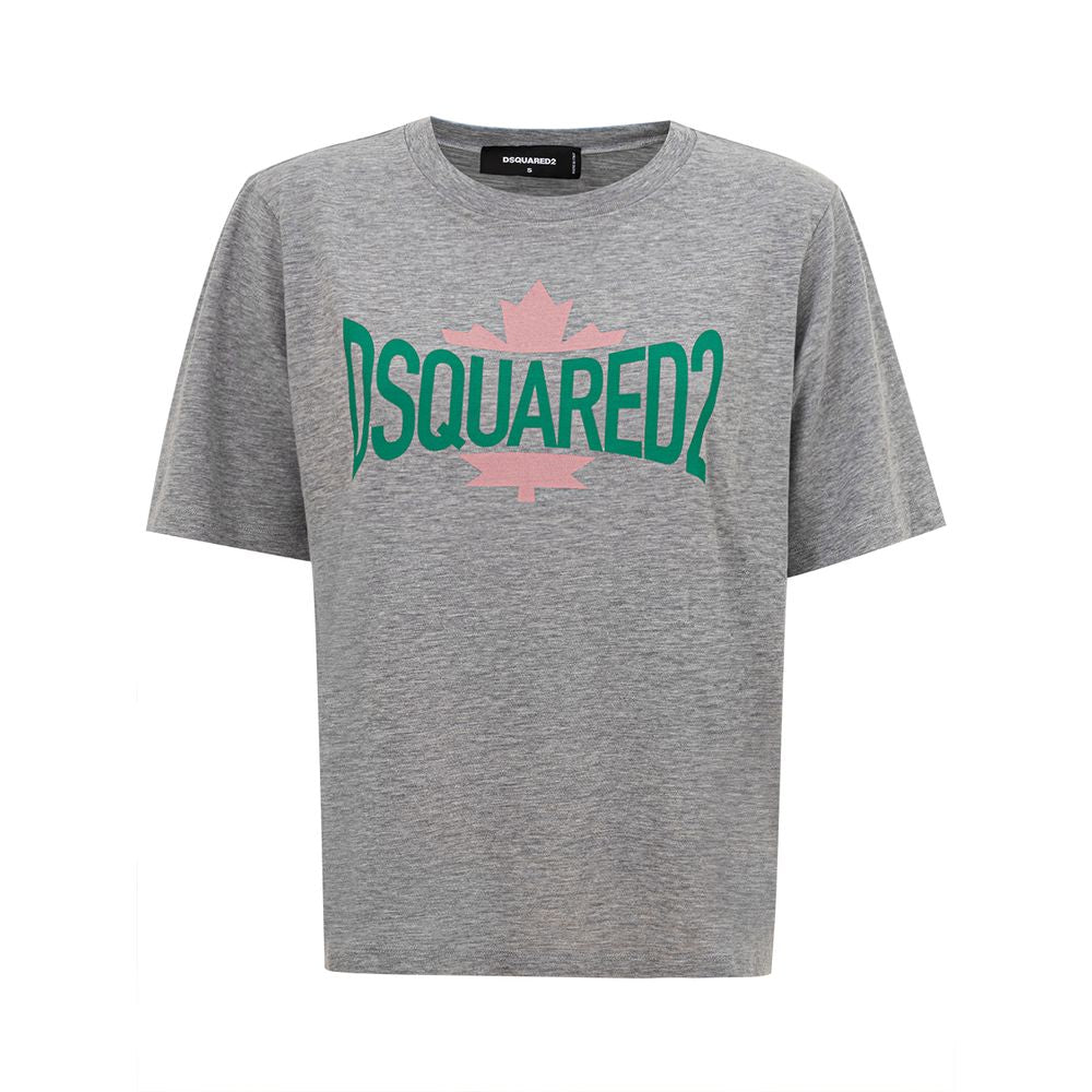 T-shirt en coton gris chic Dsquared² pour la femme moderne