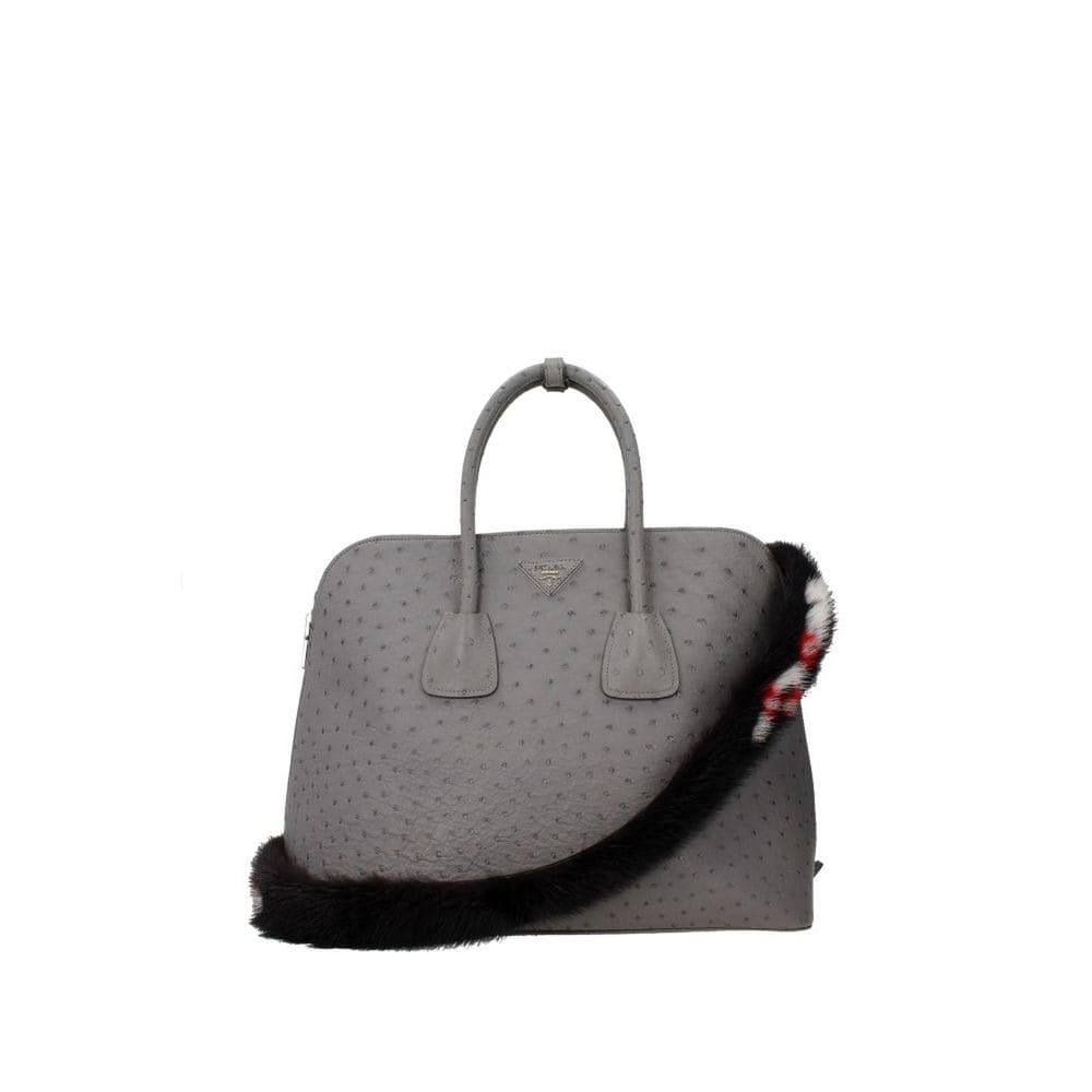 Accessoire en cuir noir Prada