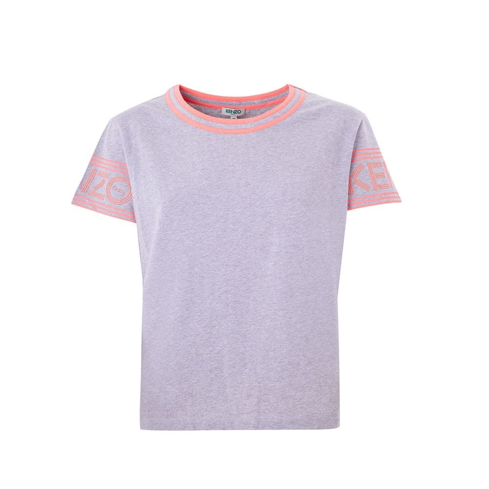 Top de algodón gris elegante de Kenzo para un estilo sofisticado