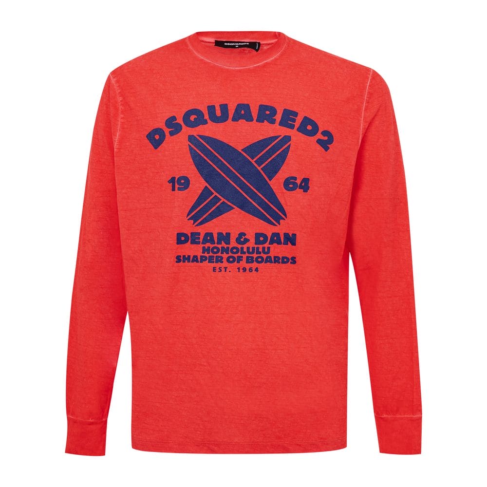 T-shirt en coton rouge Dsquared²