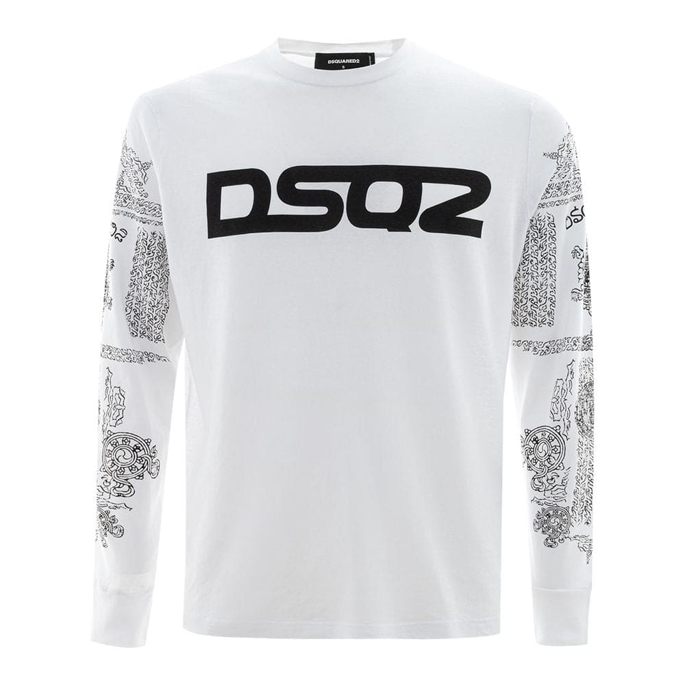 Camiseta de algodón blanca Dsquared²