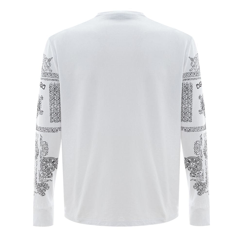 Camiseta de algodón blanca Dsquared²