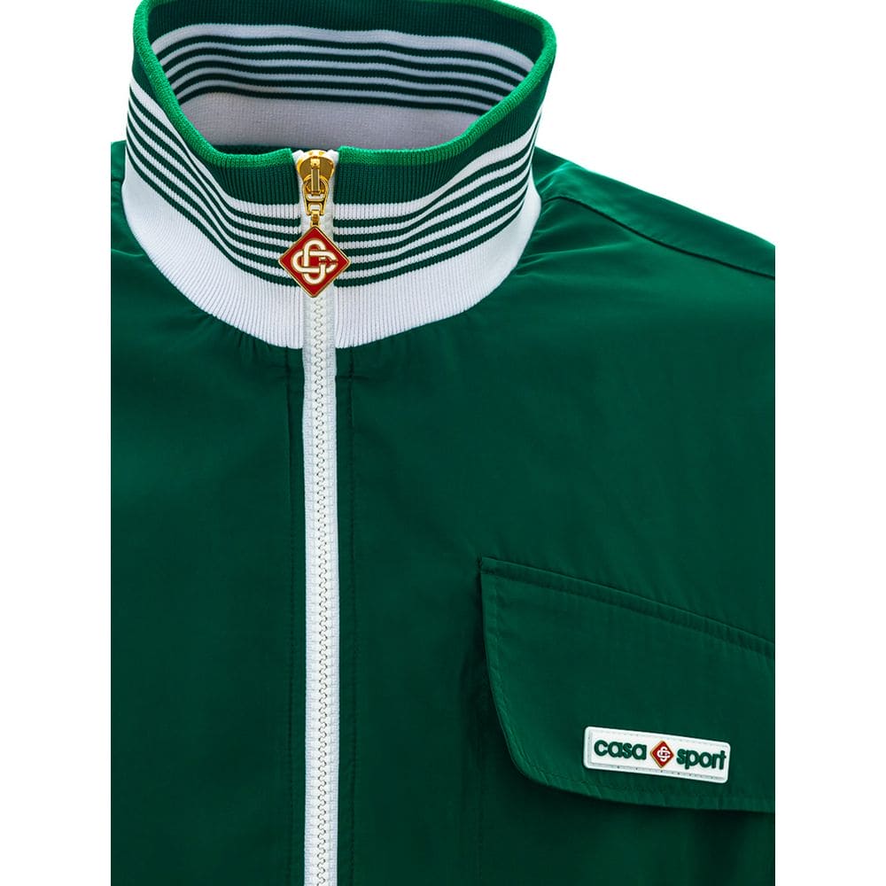 Veste en polyester vert Casablanca