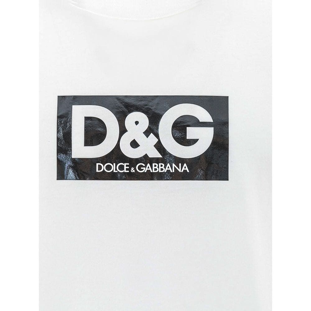 Camiseta de algodón blanca Dolce &amp; Gabbana