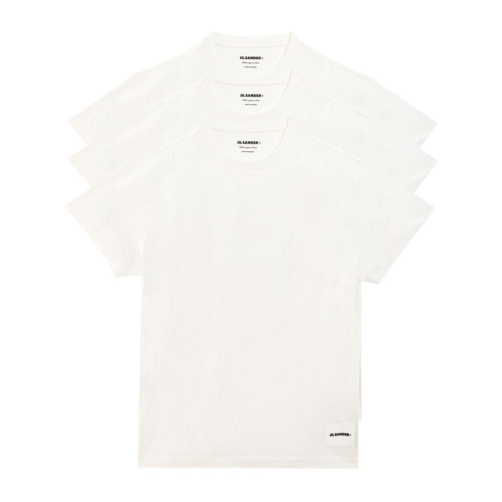 T-shirt en coton biologique blanc Jil Sander