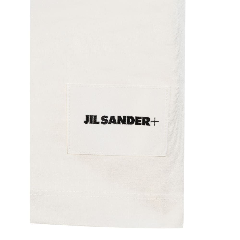 T-shirt en coton biologique blanc Jil Sander