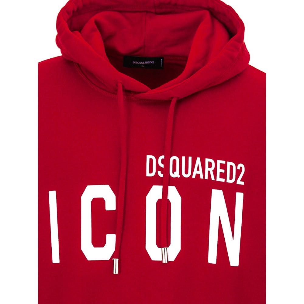 Suéter de algodón rojo Dsquared²