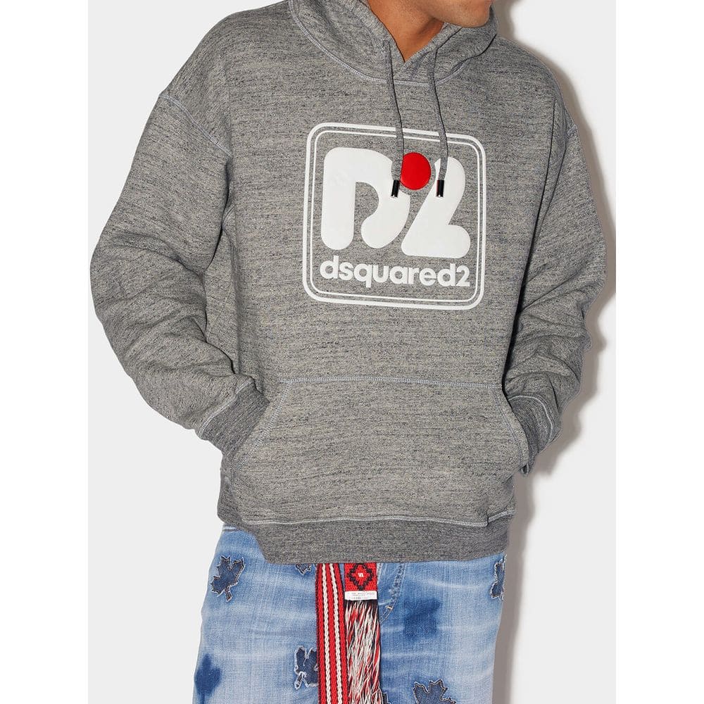 Pull en coton gris Dsquared²