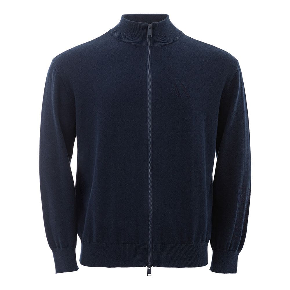 Pull en coton bleu Armani Exchange