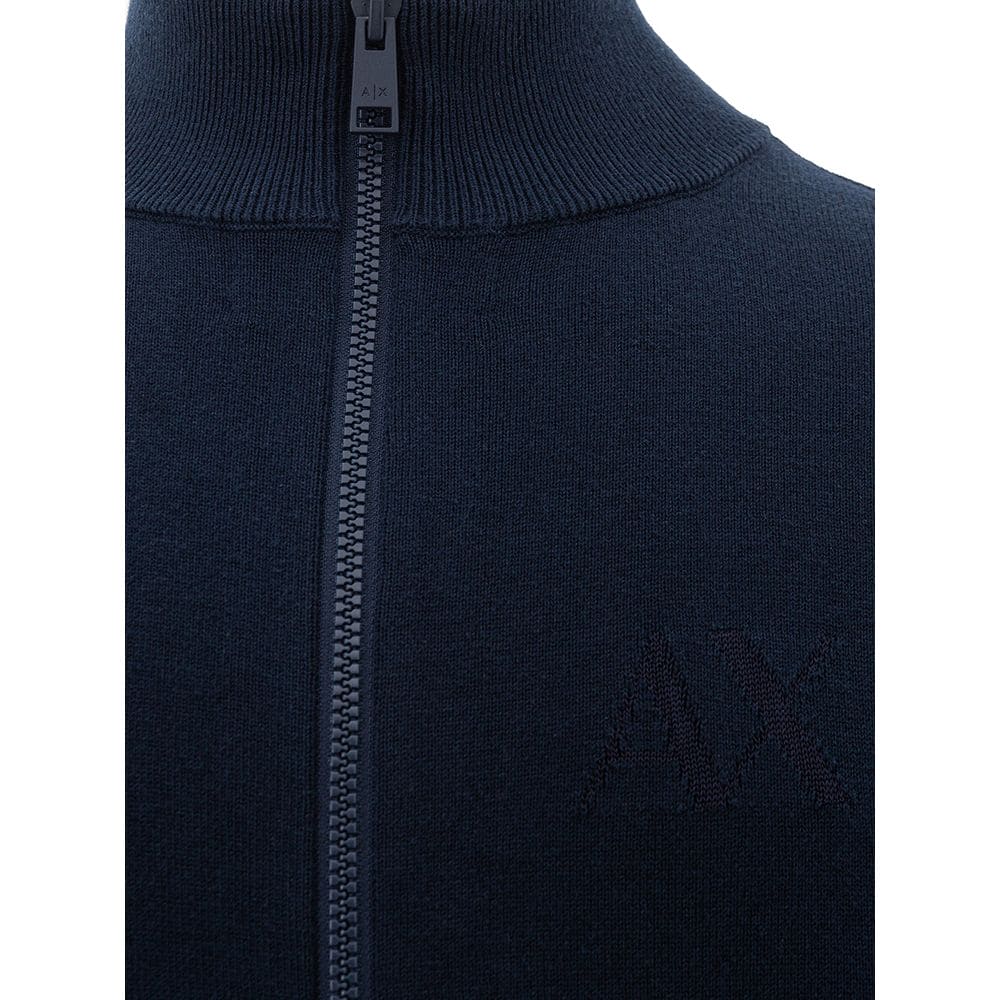 Pull en coton bleu Armani Exchange