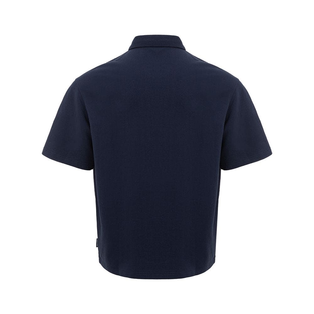 Armani Exchange Sleek Blue Cotton Polo Shirt for Men