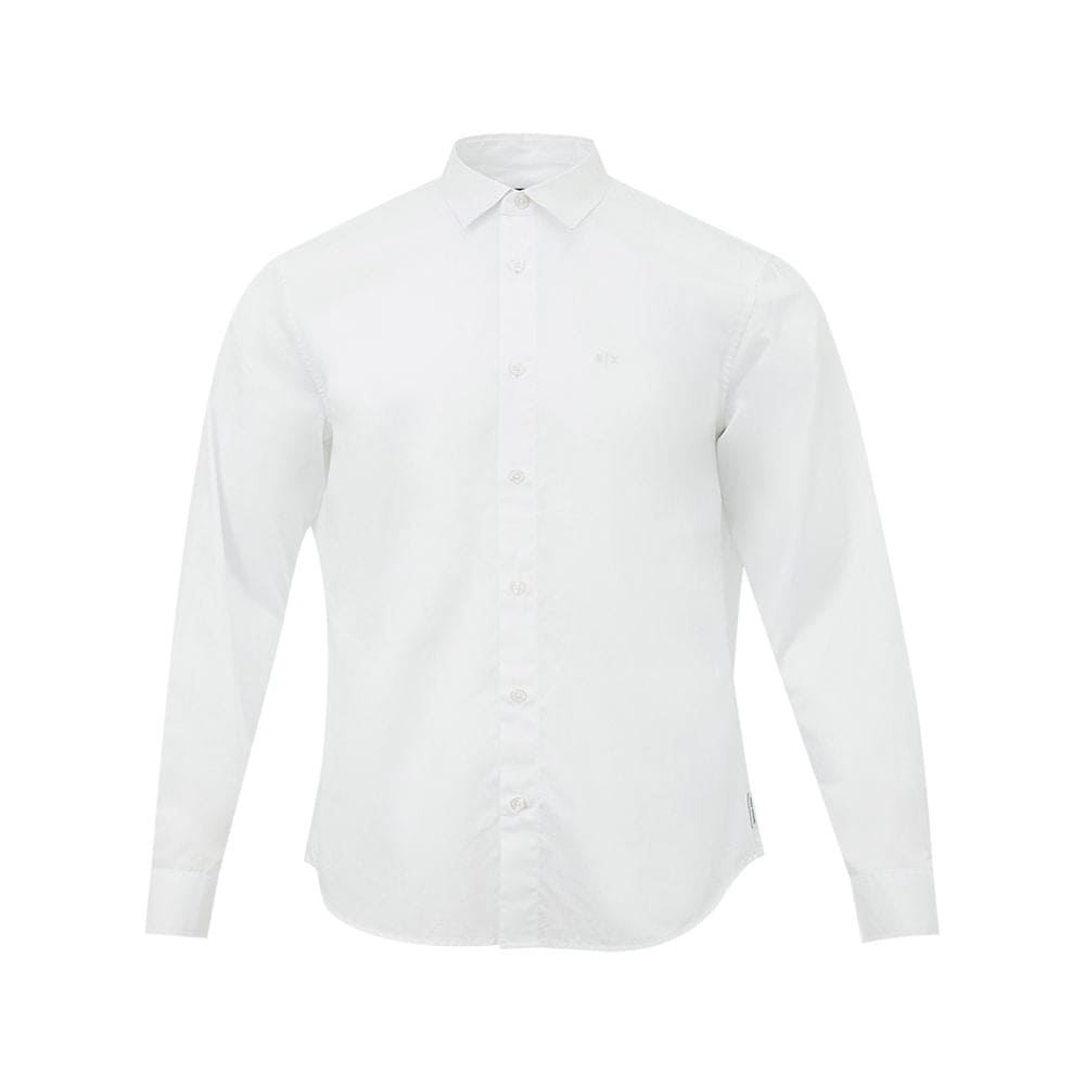 Chemise élégante en coton blanc Armani Exchange pour homme