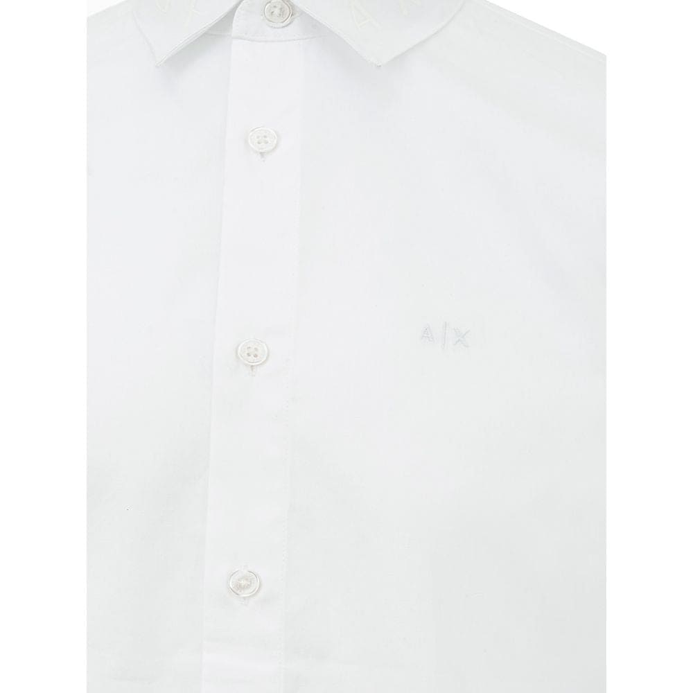 Chemise élégante en coton blanc Armani Exchange pour homme