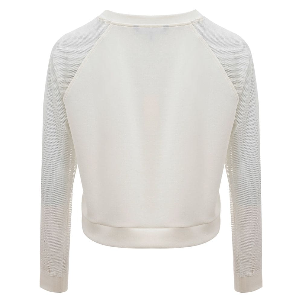 Pull élégant en polyamide blanc Armani Exchange