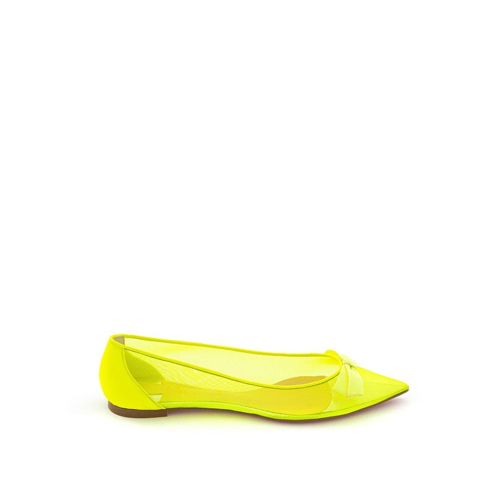 Christian Louboutin Escarpins plats Sunshine Yellow Mesh Elegance