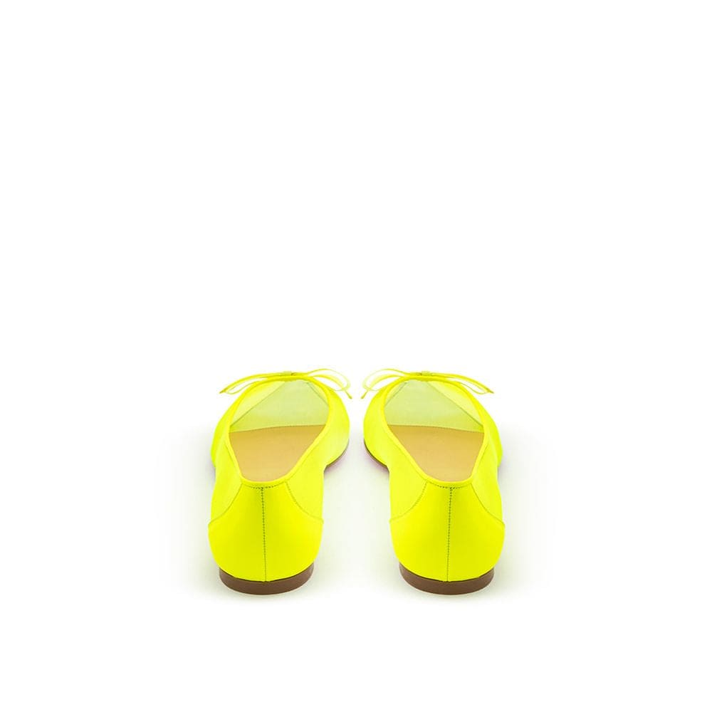 Christian Louboutin Escarpins plats Sunshine Yellow Mesh Elegance